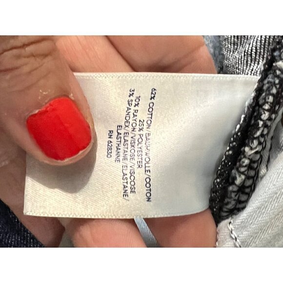 Lands End Womens Denim Jeans Size 16 Petite Wlastic Waist pull on stretch - Picture 5 of 15